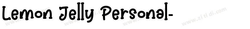 Lemon Jelly Personal字体转换 Lemon Jelly Personal字体转换